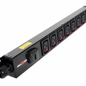 0U Vertical Slimline Lockable IEC C19 Outlet PDU